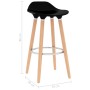 Kitchen stools 2 units black by vidaXL, Kitchen stools - Ref: Foro24-289365, Price: 107,17 €, Discount: %