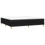 Cama box spring con colchón tela negro 200x200 cm de vidaXL, Camas y somieres - Ref: Foro24-3144201, Precio: 563,34 €, Descue...