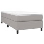 Cama box spring con colchón tela gris claro 90x190 cm de vidaXL, Camas y somieres - Ref: Foro24-3144383, Precio: 292,57 €, De...