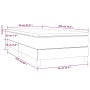 Box spring bed with white synthetic leather mattress 90x190 cm by vidaXL, Beds and slatted bases - Ref: Foro24-3144238, Price...