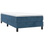 Cama box spring con colchón terciopelo azul oscuro 90x200 cm de vidaXL, Camas y somieres - Ref: Foro24-3144313, Precio: 264,8...