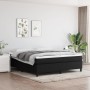 Box spring bed with black fabric mattress 160x200 cm by vidaXL, Beds and slatted bases - Ref: Foro24-3144433, Price: 476,17 €...