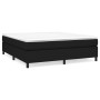 Cama box spring con colchón tela negro 160x200 cm de vidaXL, Camas y somieres - Ref: Foro24-3144433, Precio: 448,72 €, Descue...