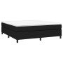 Box spring bed with black fabric mattress 160x200 cm by vidaXL, Beds and slatted bases - Ref: Foro24-3144433, Price: 476,17 €...