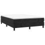 Box spring bed with black velvet mattress 140x190 cm by vidaXL, Beds and slatted bases - Ref: Foro24-3144329, Price: 393,59 €...