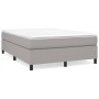 Cama box spring con colchón tela gris claro 140x200 cm de vidaXL, Camas y somieres - Ref: Foro24-3144423, Precio: 417,53 €, D...