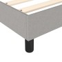 Cama box spring con colchón tela gris claro 140x200 cm de vidaXL, Camas y somieres - Ref: Foro24-3144423, Precio: 417,53 €, D...