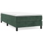 Cama box spring con colchón terciopelo verde oscuro 80x200 cm de vidaXL, Camas y somieres - Ref: Foro24-3144300, Precio: 228,...