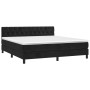 Cama box spring con colchón terciopelo negro 160x200 cm de vidaXL, Camas y somieres - Ref: Foro24-3141493, Precio: 514,44 €, ...