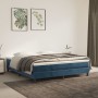 Box spring bed with dark blue velvet mattress 180x200 cm by vidaXL, Beds and slatted bases - Ref: Foro24-3144349, Price: 462,...