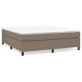 Box spring bed with taupe gray fabric mattress 180x200 cm by vidaXL, Beds and slatted bases - Ref: Foro24-3144443, Price: 519...