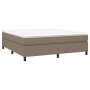 Box spring bed with taupe gray fabric mattress 180x200 cm by vidaXL, Beds and slatted bases - Ref: Foro24-3144443, Price: 519...