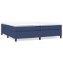 Box spring bed with blue fabric mattress 200x200 cm by vidaXL, Beds and slatted bases - Ref: Foro24-3144453, Price: 570,96 €,...