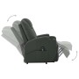 Sillón elevable de cuero sintético gris antracita de vidaXL, Sillones - Ref: Foro24-289753, Precio: 413,95 €, Descuento: %