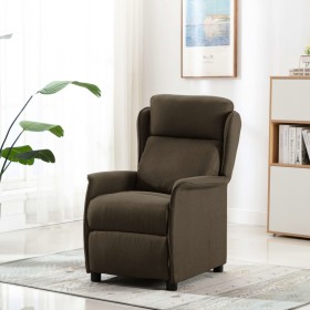 Brown Fabric Recliner by vidaXL, Armchairs - Ref: Foro24-289780, Price: 215,99 €, Discount: %