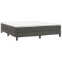 Box spring bed with dark gray velvet mattress 160x200 cm by vidaXL, Beds and slatted bases - Ref: Foro24-3144340, Price: 425,...