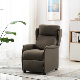 Taupe Gray Fabric Recliner by vidaXL, Armchairs - Ref: Foro24-289784, Price: 216,99 €, Discount: %