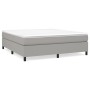 Cama box spring con colchón tela gris claro 160x200 cm de vidaXL, Camas y somieres - Ref: Foro24-3144431, Precio: 475,11 €, D...