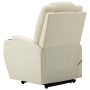 Sillón elevable de cuero sintético blanco crema de vidaXL, Sillones - Ref: Foro24-289751, Precio: 392,39 €, Descuento: %