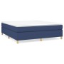 Box spring bed with blue fabric mattress 180x200 cm by vidaXL, Beds and slatted bases - Ref: Foro24-3144544, Price: 493,99 €,...