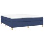 Cama box spring con colchón tela azul 180x200 cm de vidaXL, Camas y somieres - Ref: Foro24-3144544, Precio: 501,19 €, Descuen...