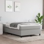 Cama box spring con colchón tela gris claro 120x200 cm de vidaXL, Camas y somieres - Ref: Foro24-3144407, Precio: 370,93 €, D...