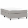 Cama box spring con colchón tela gris claro 120x200 cm de vidaXL, Camas y somieres - Ref: Foro24-3144407, Precio: 370,93 €, D...