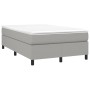 Cama box spring con colchón tela gris claro 120x200 cm de vidaXL, Camas y somieres - Ref: Foro24-3144407, Precio: 370,93 €, D...