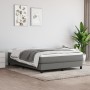 Box spring bed with dark gray fabric mattress 140x190 cm by vidaXL, Beds and slatted bases - Ref: Foro24-3144070, Price: 369,...