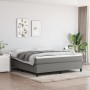 Cama box spring con colchón tela gris oscuro 160x200 cm de vidaXL, Camas y somieres - Ref: Foro24-3144432, Precio: 441,84 €, ...