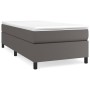 Box spring bed with gray synthetic leather mattress 80x200 cm by vidaXL, Beds and slatted bases - Ref: Foro24-3144576, Price:...