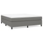 Cama box spring con colchón tela gris oscuro 160x200 cm de vidaXL, Camas y somieres - Ref: Foro24-3144432, Precio: 441,84 €, ...