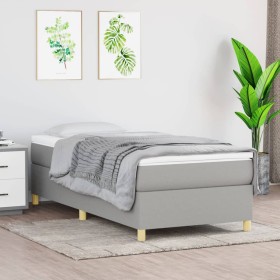 Boxspringbett mit hellgrauer Stoffmatratze 80x200 cm von vidaXL, Betten und Lattenroste - Ref: Foro24-3144474, Preis: 263,51 ...