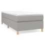 Cama box spring con colchón tela gris claro 80x200 cm de vidaXL, Camas y somieres - Ref: Foro24-3144474, Precio: 263,85 €, De...