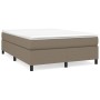 Cama box spring con colchón tela gris taupe 140x200 cm de vidaXL, Camas y somieres - Ref: Foro24-3144427, Precio: 449,56 €, D...