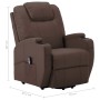 Sillón elevable cuero sintético marrón de vidaXL, Sillones - Ref: Foro24-289752, Precio: 392,39 €, Descuento: %