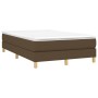 Cama box spring con colchón tela marrón oscuro 120x200 cm de vidaXL, Camas y somieres - Ref: Foro24-3144162, Precio: 346,89 €...