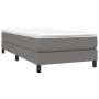 Box spring bed with dark gray fabric mattress 90x190 cm by vidaXL, Beds and slatted bases - Ref: Foro24-3144038, Price: 272,6...