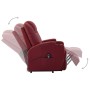 Sillón elevable cuero sintético rojo tinto de vidaXL, Sillones - Ref: Foro24-289754, Precio: 486,99 €, Descuento: %