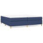 Cama box spring con colchón tela azul 200x200 cm de vidaXL, Camas y somieres - Ref: Foro24-3144552, Precio: 585,28 €, Descuen...