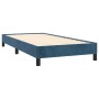 Box spring bed with dark blue velvet mattress 90x200 cm by vidaXL, Beds and slatted bases - Ref: Foro24-3141525, Price: 299,6...