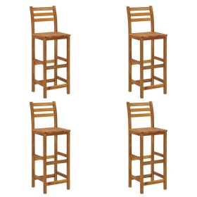 Kitchen stools 4 units solid acacia wood by vidaXL, Garden chairs - Ref: Foro24-310286, Price: 230,87 €, Discount: %