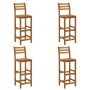 Kitchen stools 4 units solid acacia wood by vidaXL, Garden chairs - Ref: Foro24-310286, Price: 229,99 €, Discount: %