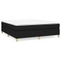 Cama box spring con colchón tela negro 160x200 cm de vidaXL, Camas y somieres - Ref: Foro24-3144532, Precio: 476,05 €, Descue...