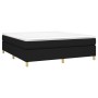 Cama box spring con colchón tela negro 160x200 cm de vidaXL, Camas y somieres - Ref: Foro24-3144532, Precio: 451,96 €, Descue...