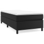 Box spring bed with black synthetic leather mattress 90x190 cm by vidaXL, Beds and slatted bases - Ref: Foro24-3144578, Price...