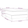 Box spring bed with cream fabric mattress 100x200 cm by vidaXL, Beds and slatted bases - Ref: Foro24-3144058, Price: 309,78 €...