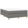 Cama box spring con colchón tela gris oscuro 140x200 cm de vidaXL, Camas y somieres - Ref: Foro24-3144523, Precio: 405,48 €, ...