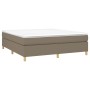 Box spring bed with taupe gray fabric mattress 180x200 cm by vidaXL, Beds and slatted bases - Ref: Foro24-3144542, Price: 542...