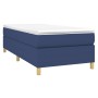 Box spring bed with blue fabric mattress 100x200 cm by vidaXL, Beds and slatted bases - Ref: Foro24-3144504, Price: 318,99 €,...